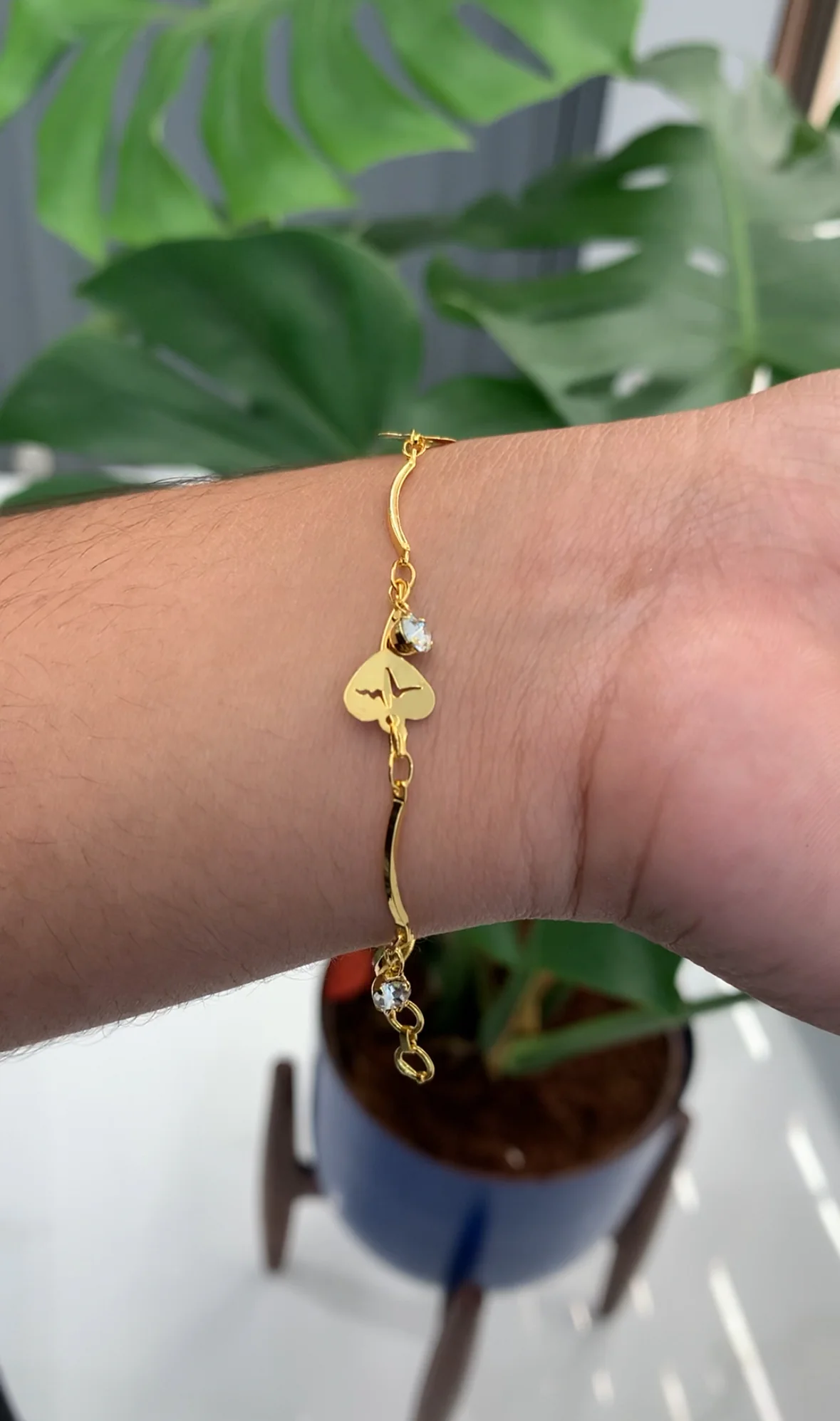 Beautiful bracelet heart shape