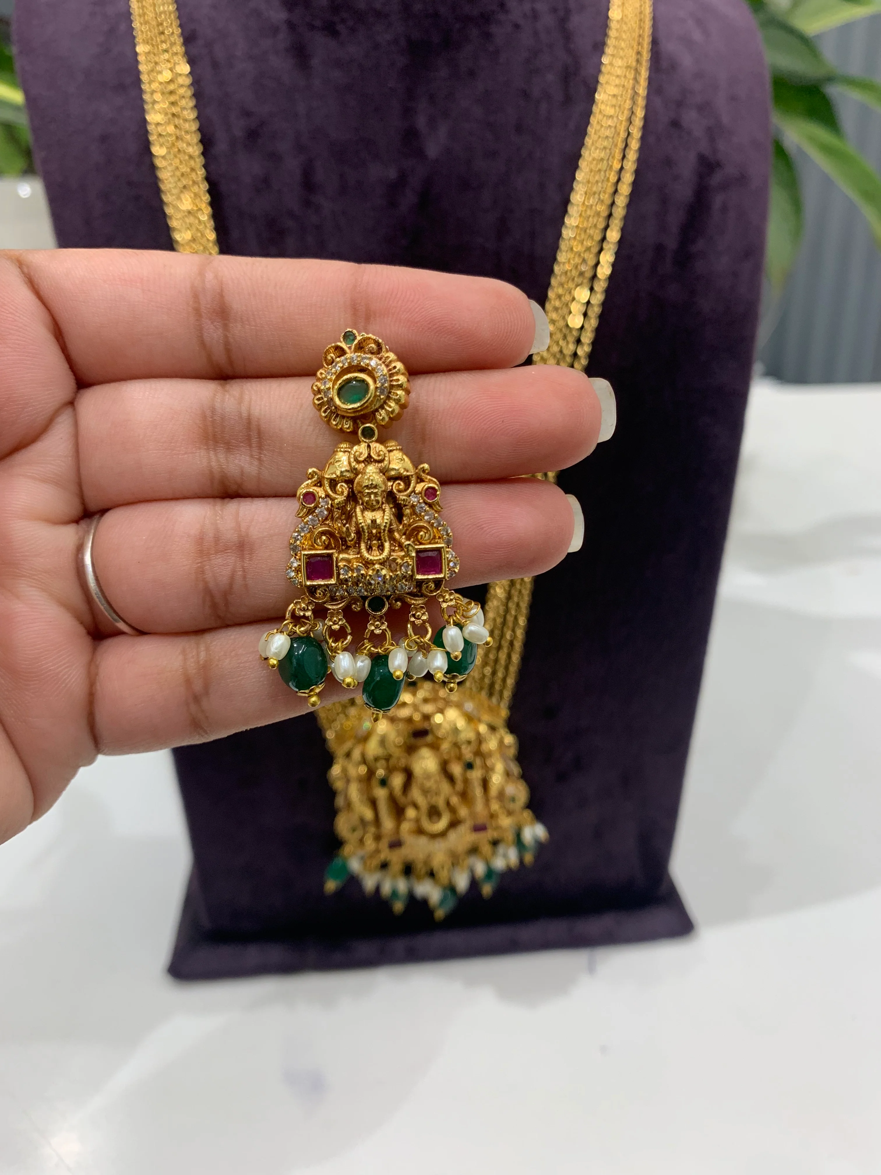 Beautiful chandraharam set - Image 3