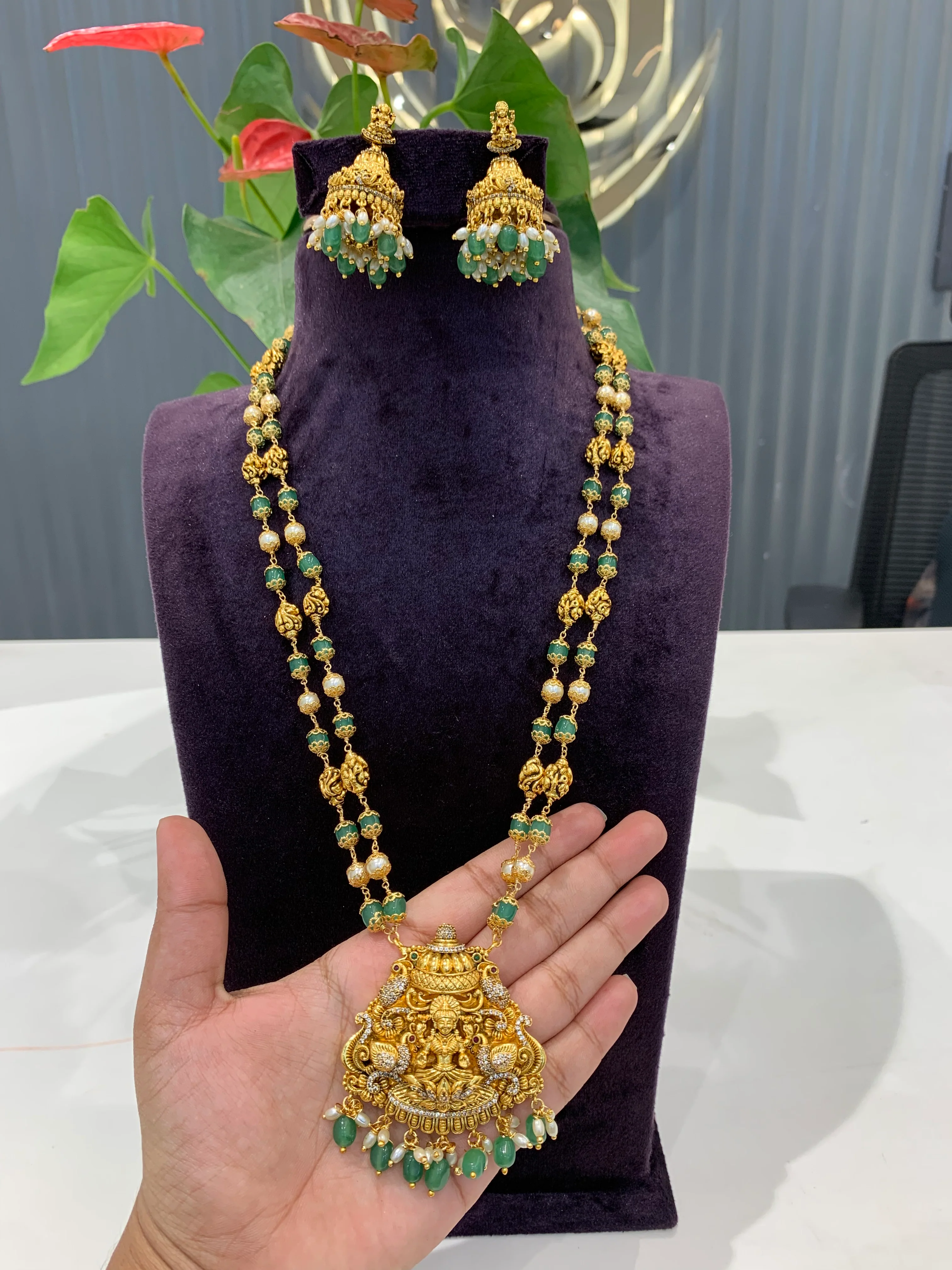 Beautiful customised nakshi beads set - Image 3