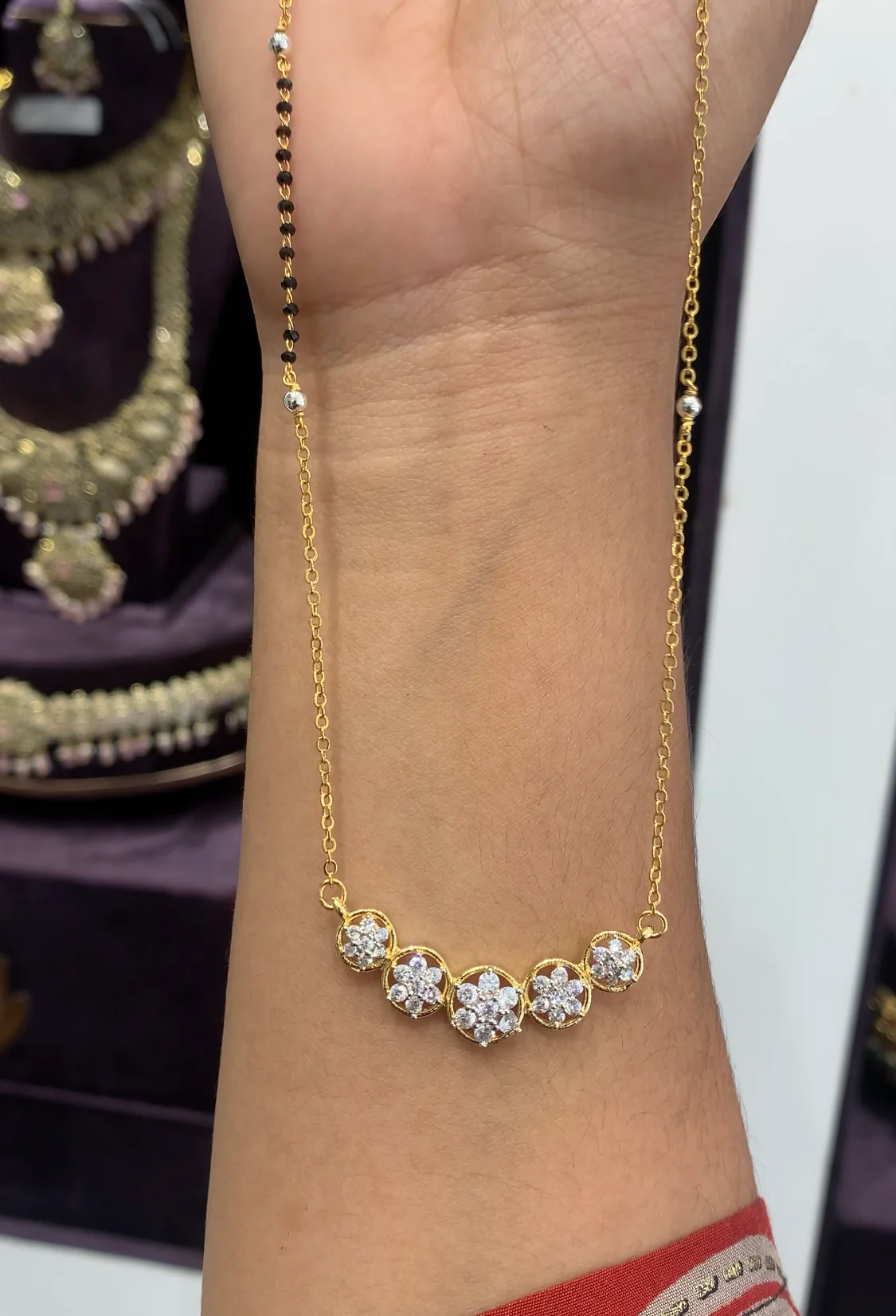 Beautiful Daimond Replica Blck beads - Image 2