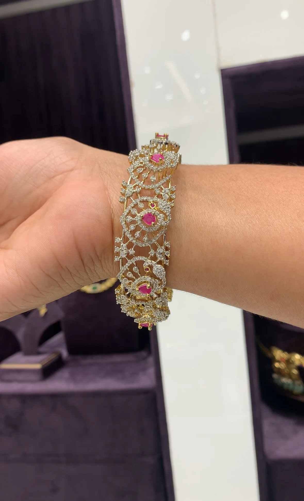 Beautiful GJ 3D bangle single bangle - Image 2