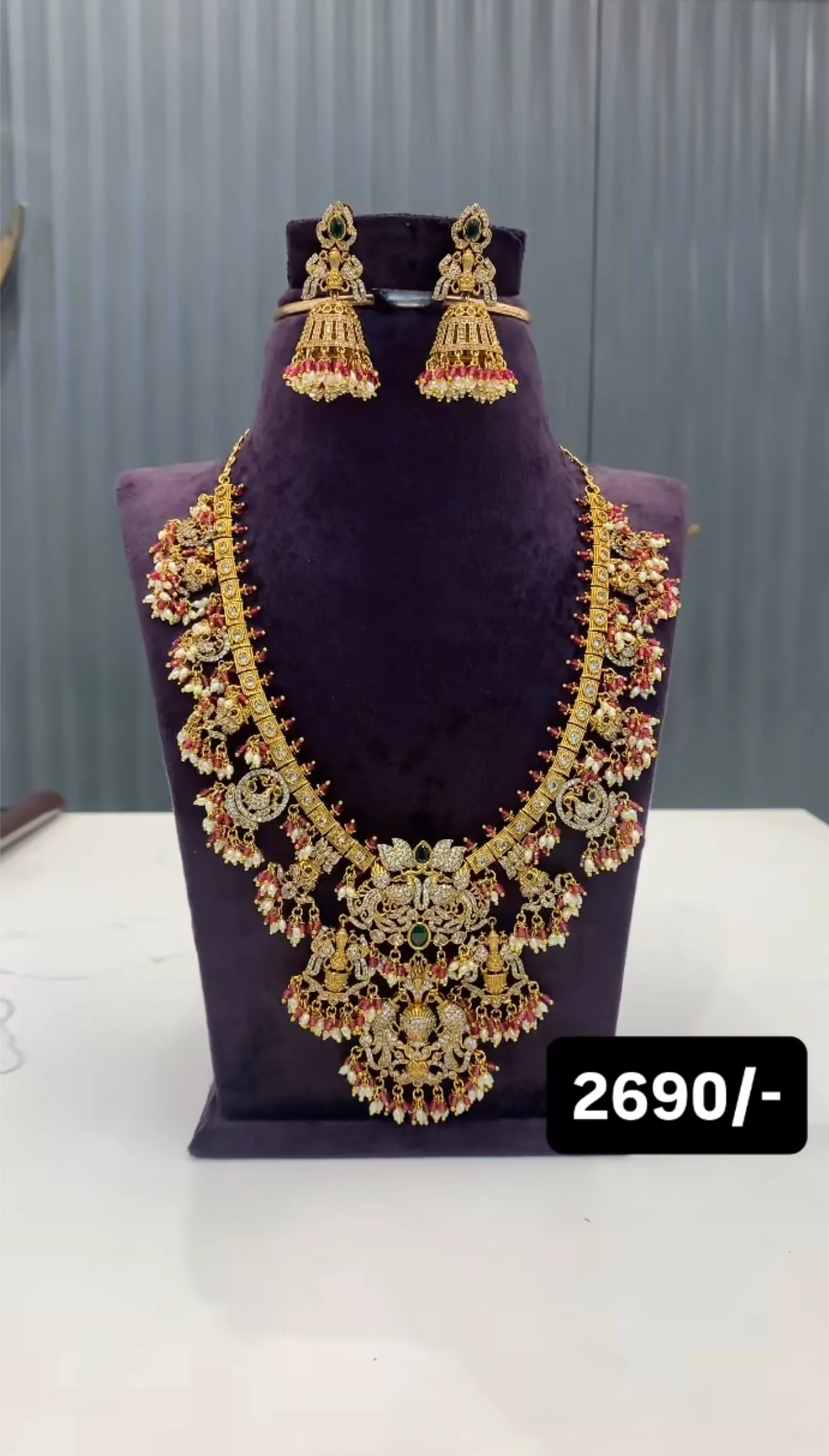 Beautiful heavy gutthapusala mini haram