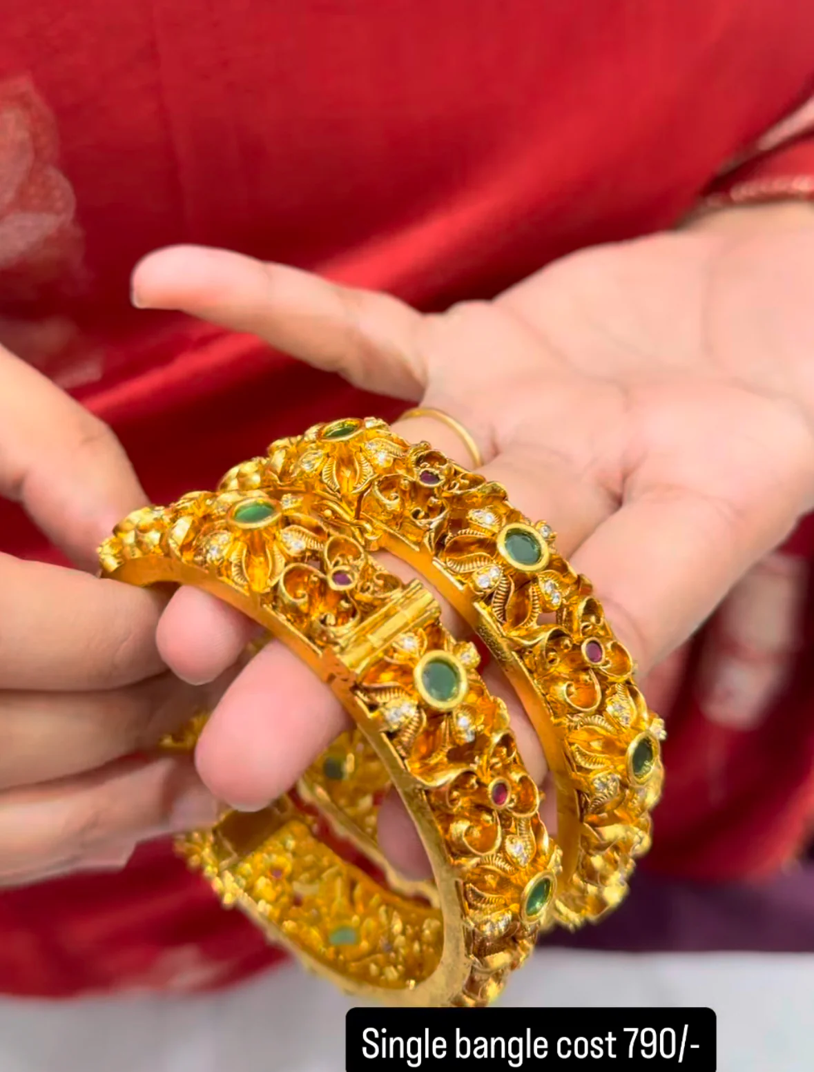Beautiful kada bangle (single)suitable for 2.6 2.8 2.10 - Image 2