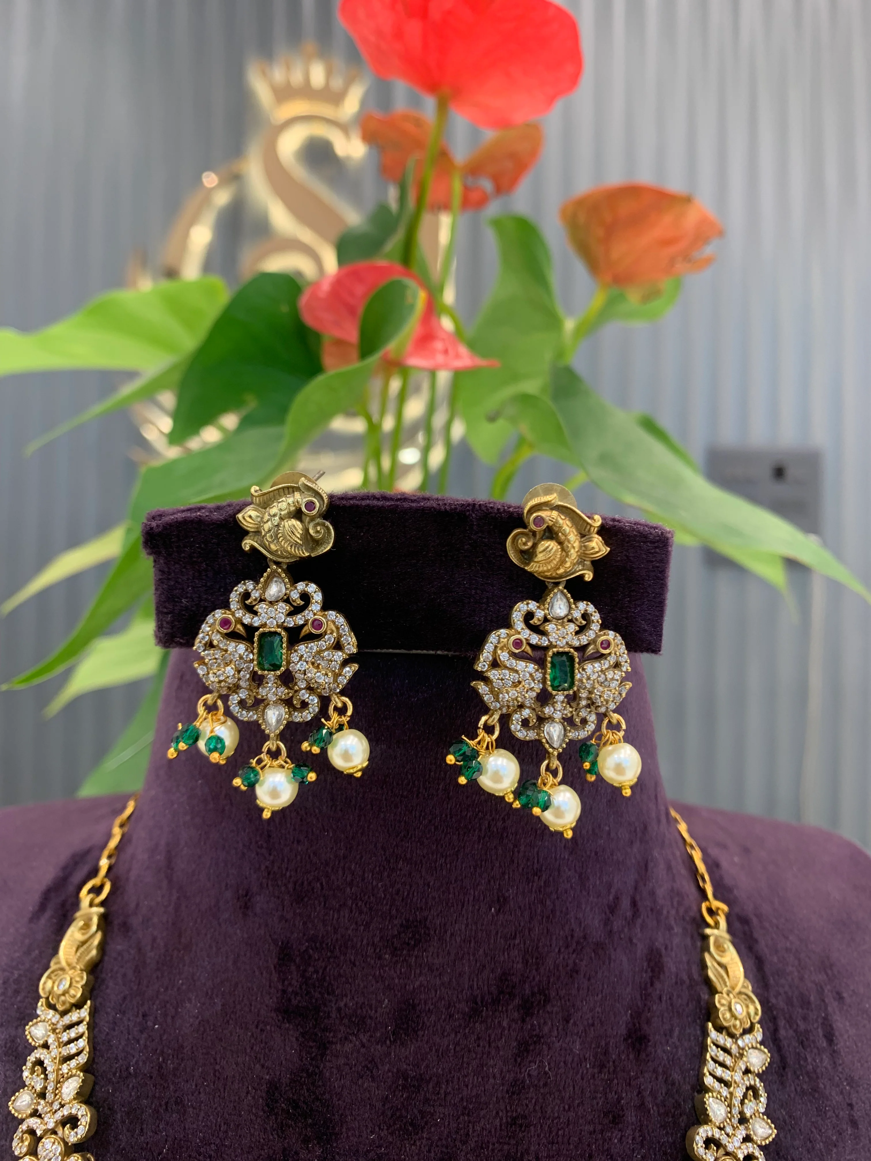 Beautiful mehandhi polish neckset - Image 2