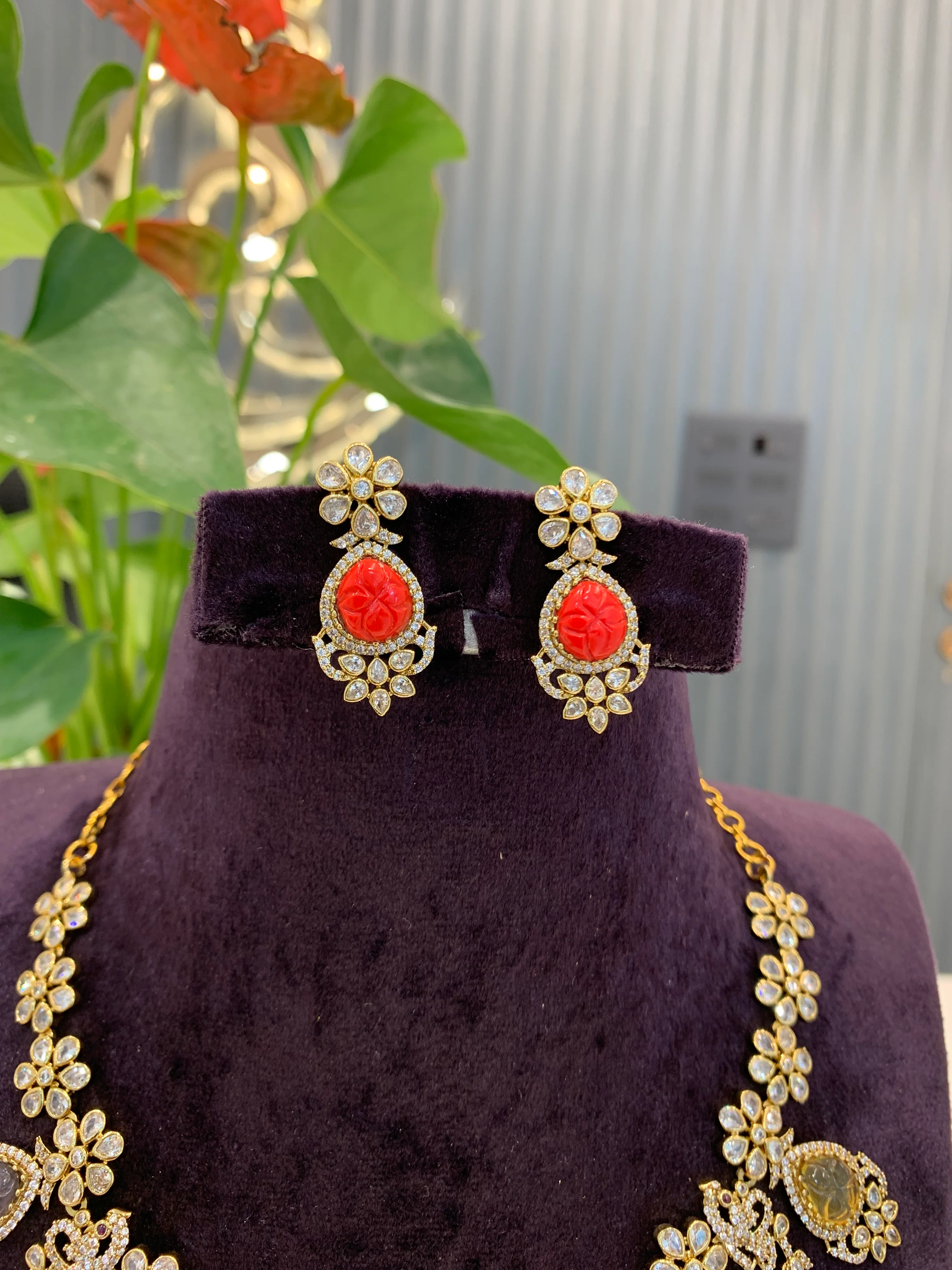 Beautiful navarathana necklace - Image 3