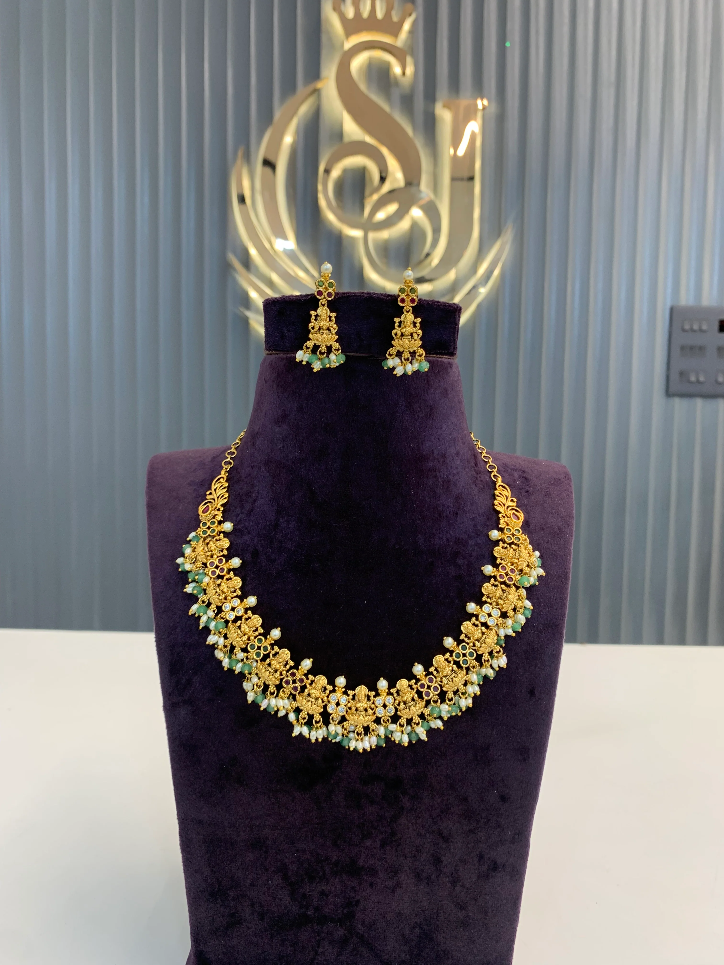 Beautiful simple cute nakshi necklace - Image 2