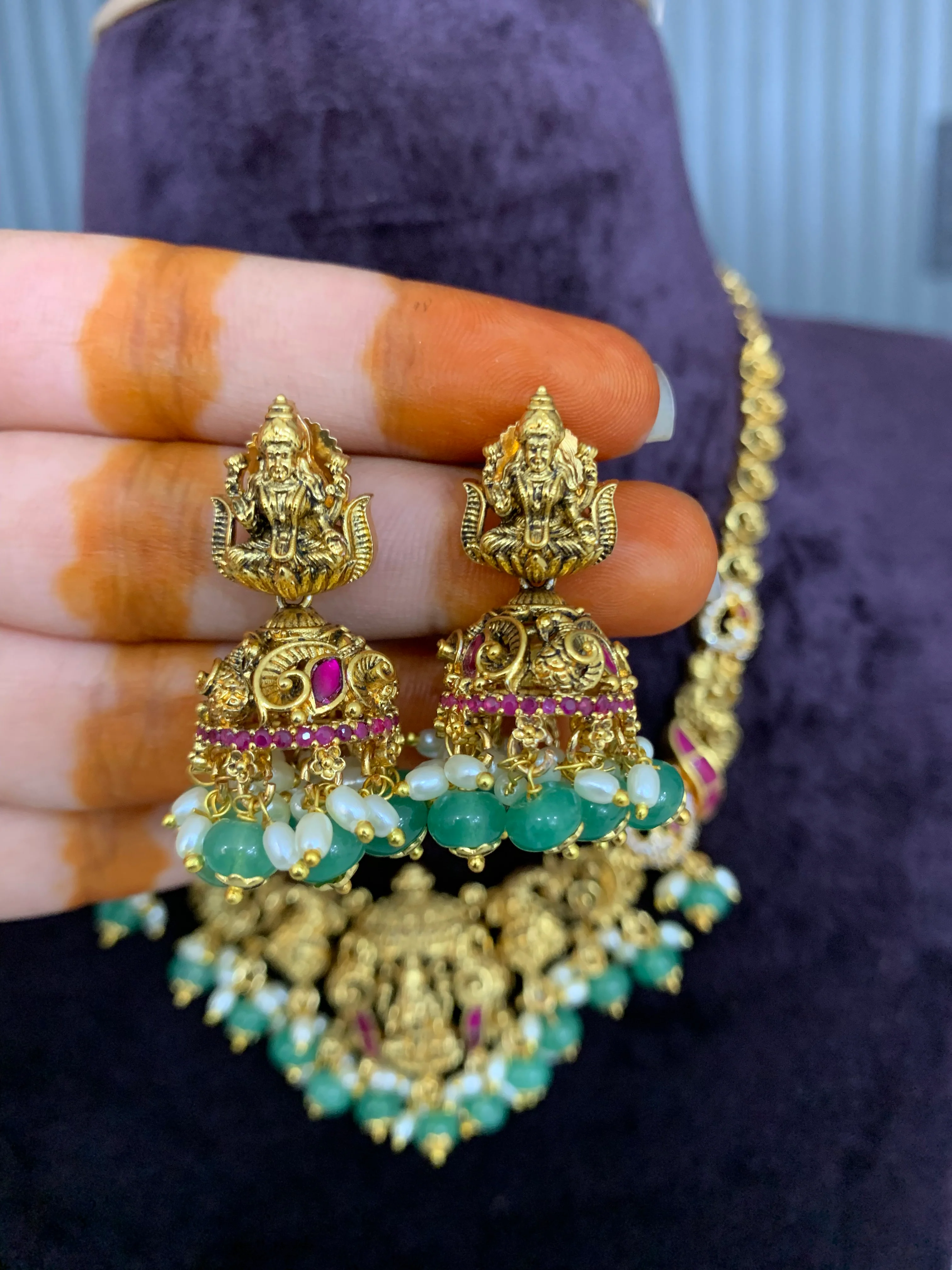 Beautiful simple Nakshi necklace - Image 3