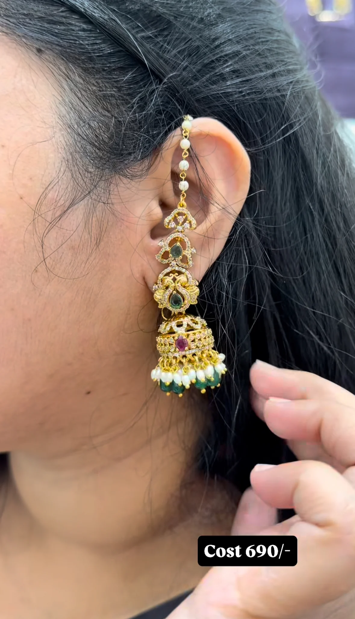 Beautiful traditional jumkies with attached mattis
