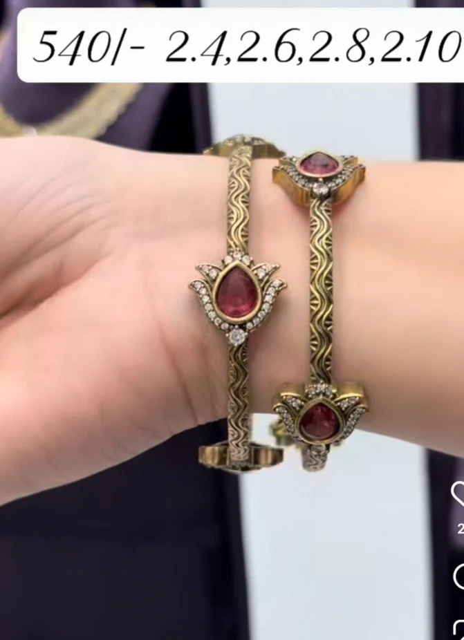 CZ MEHANDI BANGLES - Image 3