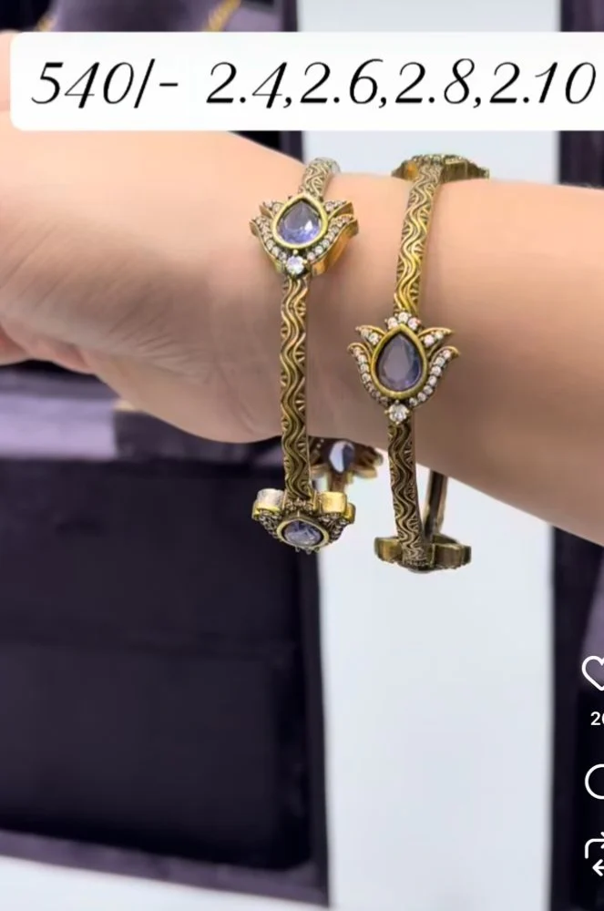 CZ MEHANDI BANGLES - Image 4