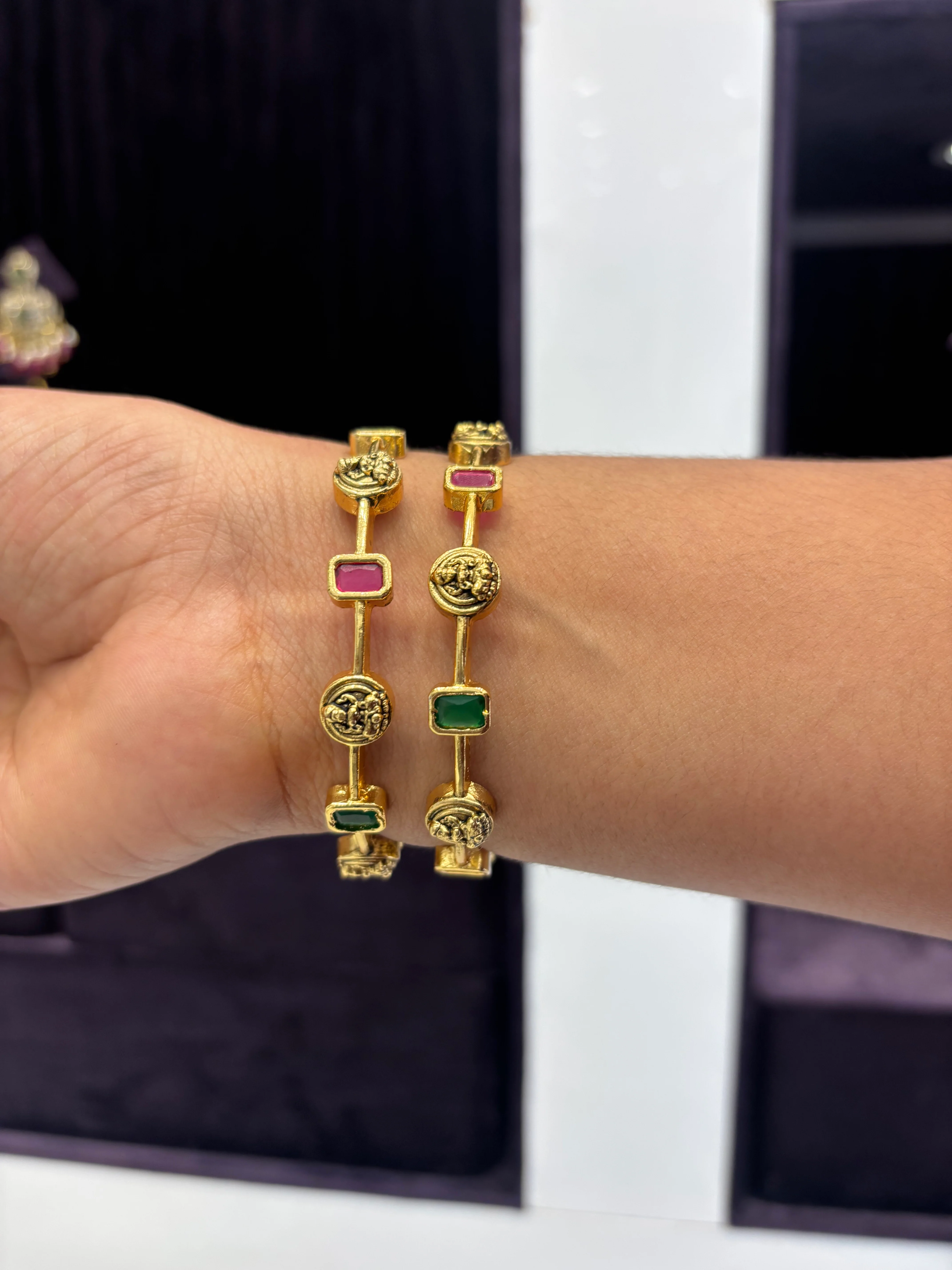 Nakshi Multi Stone Bangles
